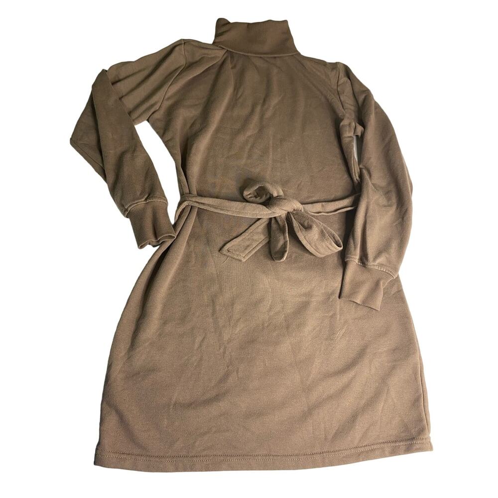 REVAMPED Long Sleeve Belted midi dress Womens Size M